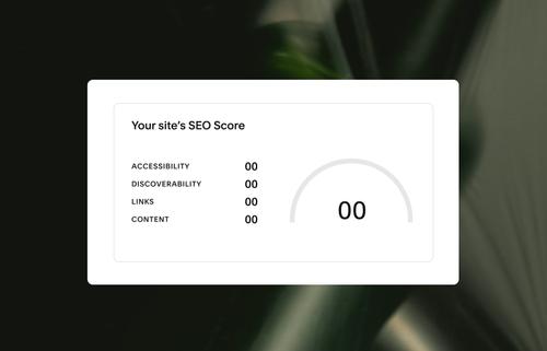Views of an SEO scanner evaluating a website, highlighting optimization scores and actionable recommendations.